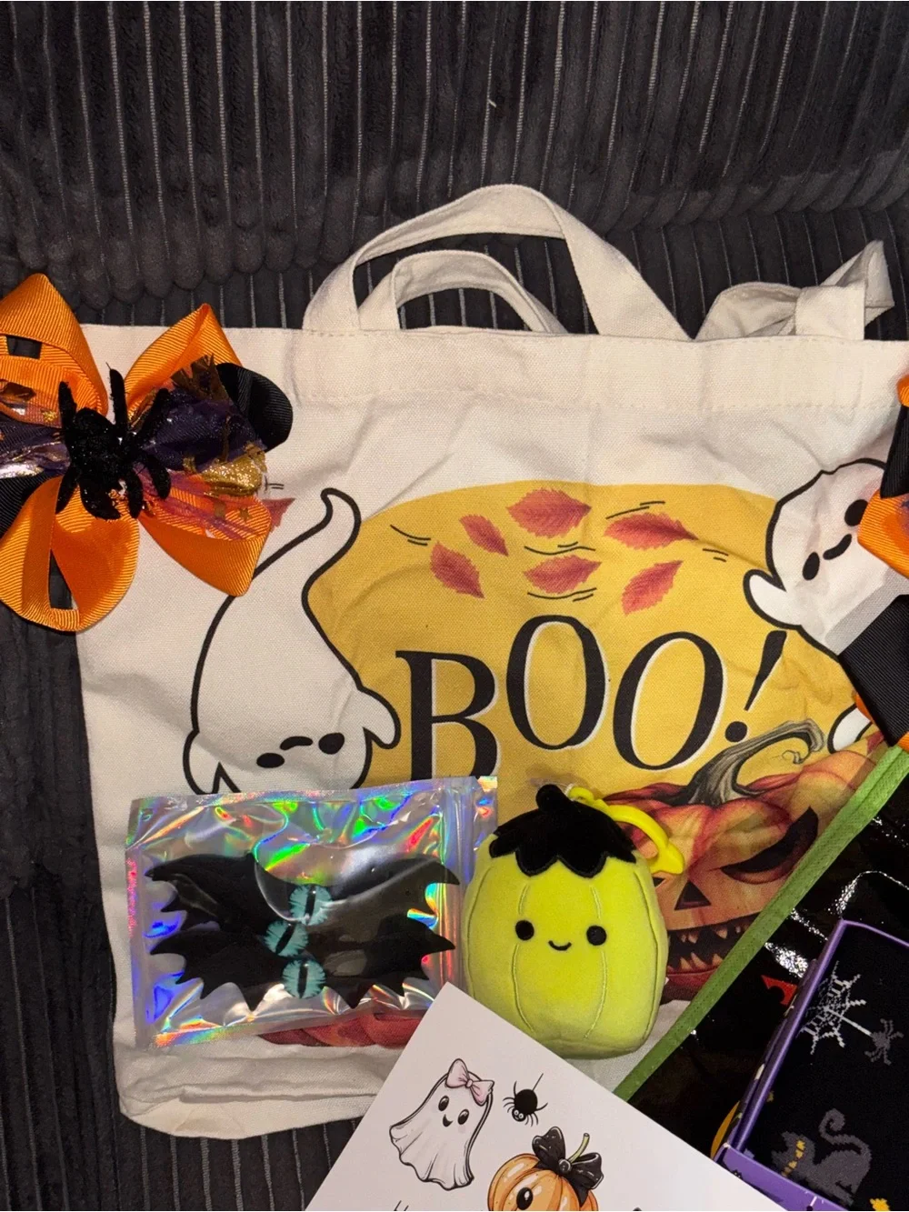 Halloween Accessory Set - Orange & Purple
